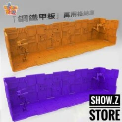Wild Kids Display Bases 10 Pieces & 2 Robotic Arms & 18 Connector (Orange, Purple) -Toy Specialty Store 11962ba498
