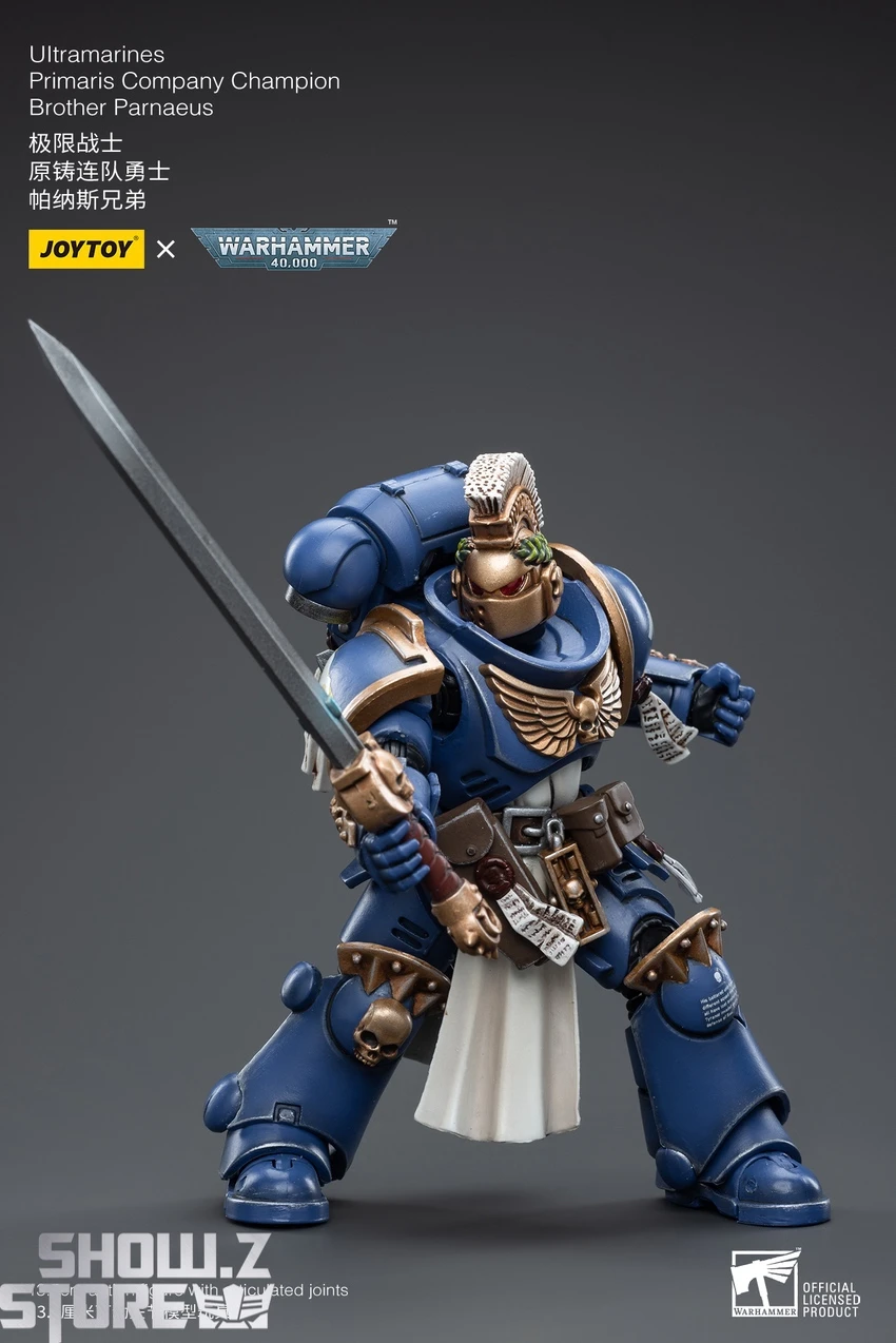JoyToy Source 1/18 Warhammer 40K Ultramarines Primaris Company Champion Brother Parnaeus 7 JoyToy Source 1/18 Warhammer 40K Ultramarines Primaris Company Champion Brother Parnaeus - Image 5
