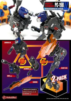 Perfect Effect PE PC-19B Perfect Combiner Black Gorira Upgrade Set 2-Pack 15 Perfect Effect PE PC-19B Perfect Combiner Black Gorira Upgrade Set 2-Pack -Toy Specialty Store 16e0be1c71