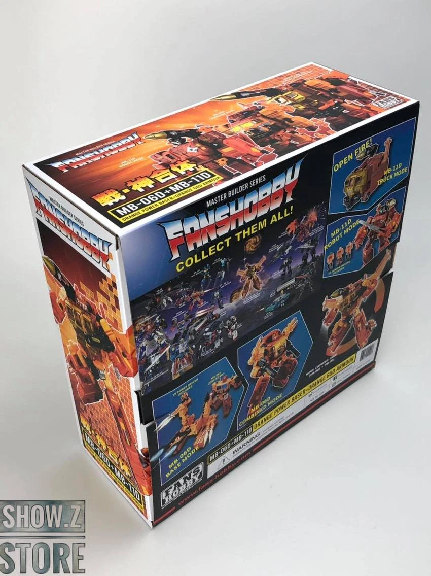FansHobby MB-06D Power Baser Optimus Prime & MB-11D God Armor God Bomber Orange Version Set Of 2 16 FansHobby MB-06D Power Baser Optimus Prime & MB-11D God Armor God Bomber Orange Version Set Of 2 - Image 14