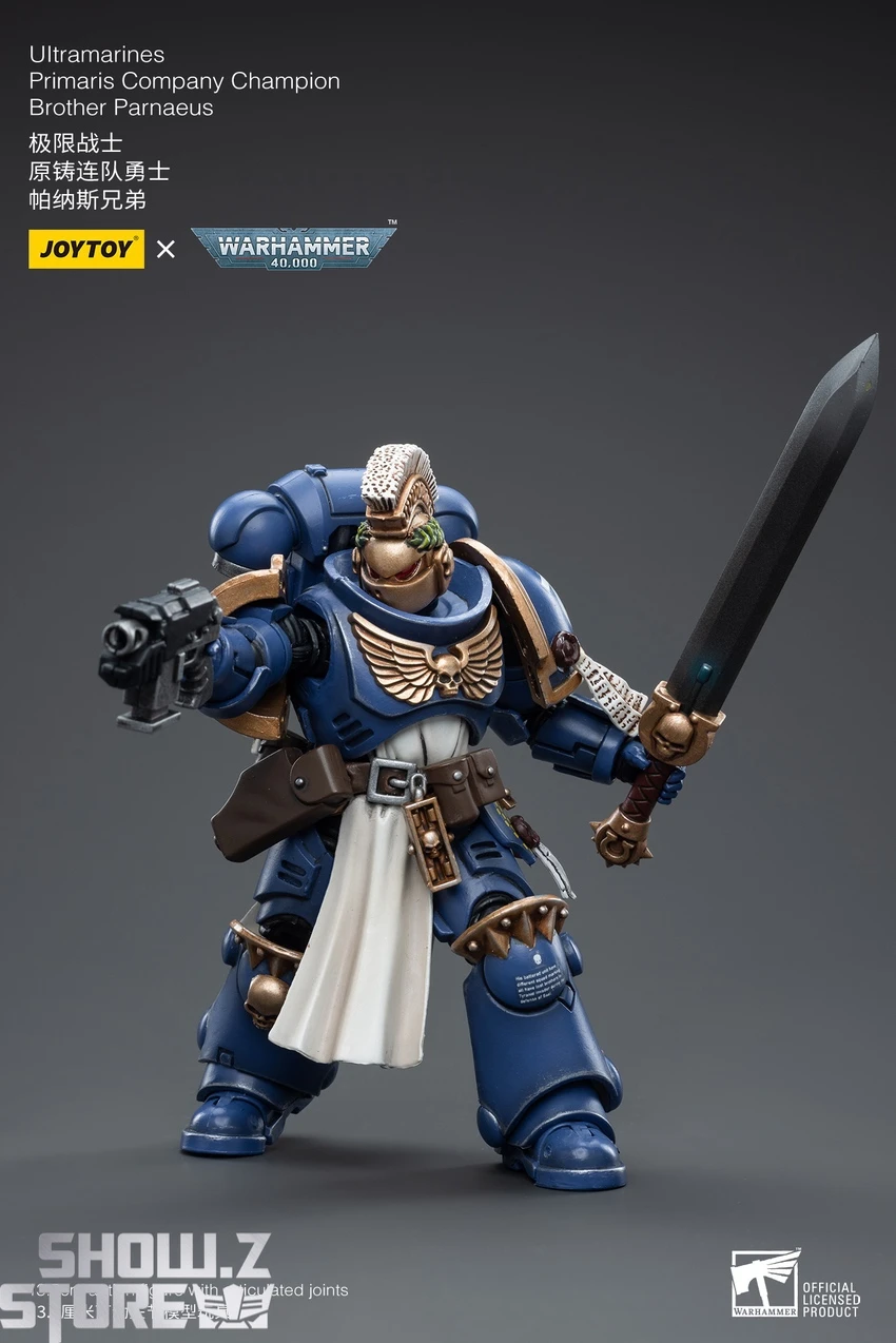 JoyToy Source 1/18 Warhammer 40K Ultramarines Primaris Company Champion Brother Parnaeus 8 JoyToy Source 1/18 Warhammer 40K Ultramarines Primaris Company Champion Brother Parnaeus - Image 6