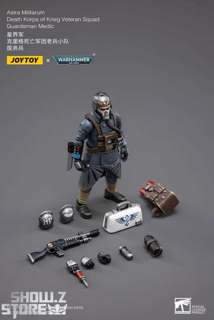 JoyToy Source 1/18 Warhammer 40K Death Korps Of Krieg Veteran Squad Guardsman Medic 5 JoyToy Source 1/18 Warhammer 40K Death Korps Of Krieg Veteran Squad Guardsman Medic - Image 3