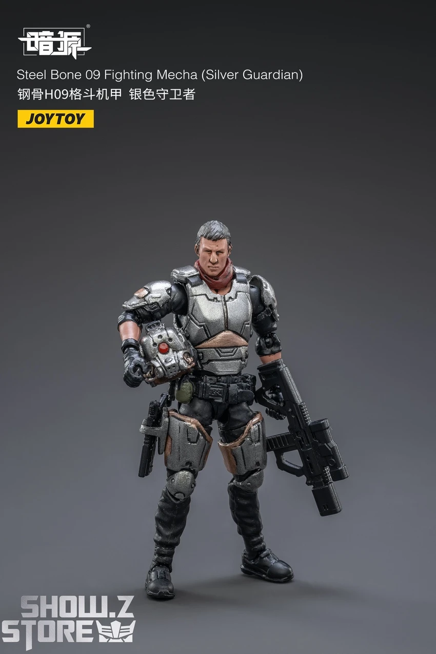 JoyToy Source 1/25 Steel Bone Fighting Mecha 09 Silver Guardian W/ Pilot 9 JoyToy Source 1/25 Steel Bone Fighting Mecha 09 Silver Guardian W/ Pilot - Image 7