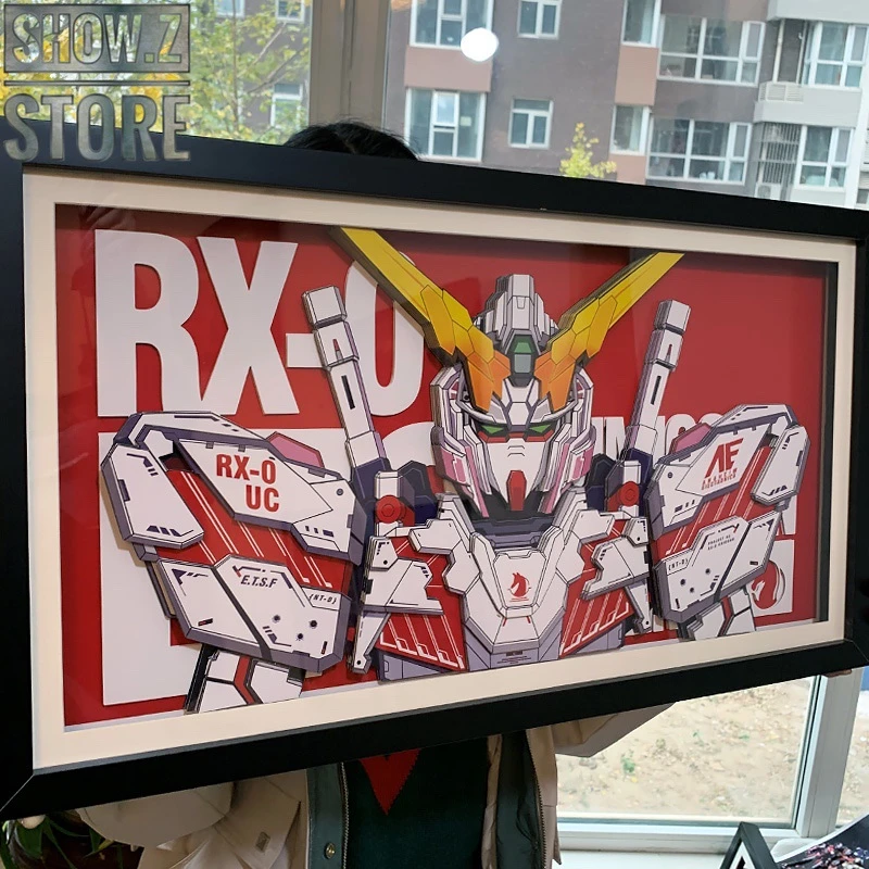 ChenFu Studio RX-0 Unicorn Gundam 3D Wall Art Decoration Picture 5 ChenFu Studio RX-0 Unicorn Gundam 3D Wall Art Decoration Picture - Image 3