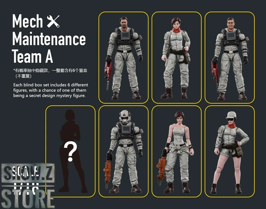 JoyToy Source 1/18 Mech Maintenance Team A Set Of 6 5 JoyToy Source 1/18 Mech Maintenance Team A Set Of 6 - Image 3