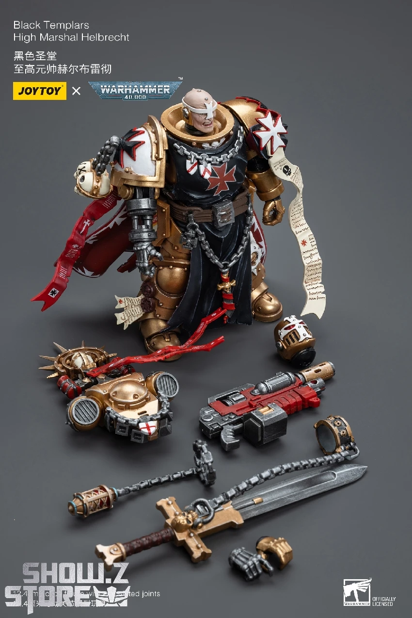 JoyToy Source 1/18 Warhammer 40K Black Templars High Marshal Helbrecht 11 JoyToy Source 1/18 Warhammer 40K Black Templars High Marshal Helbrecht - Image 9