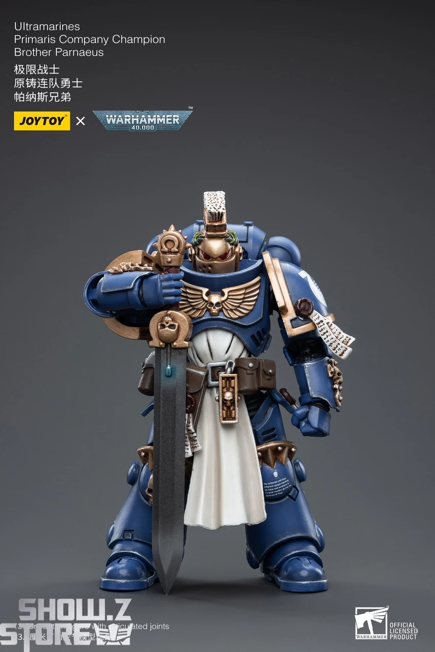 JoyToy Source 1/18 Warhammer 40K Ultramarines Primaris Company Champion Brother Parnaeus 4 JoyToy Source 1/18 Warhammer 40K Ultramarines Primaris Company Champion Brother Parnaeus - Image 2