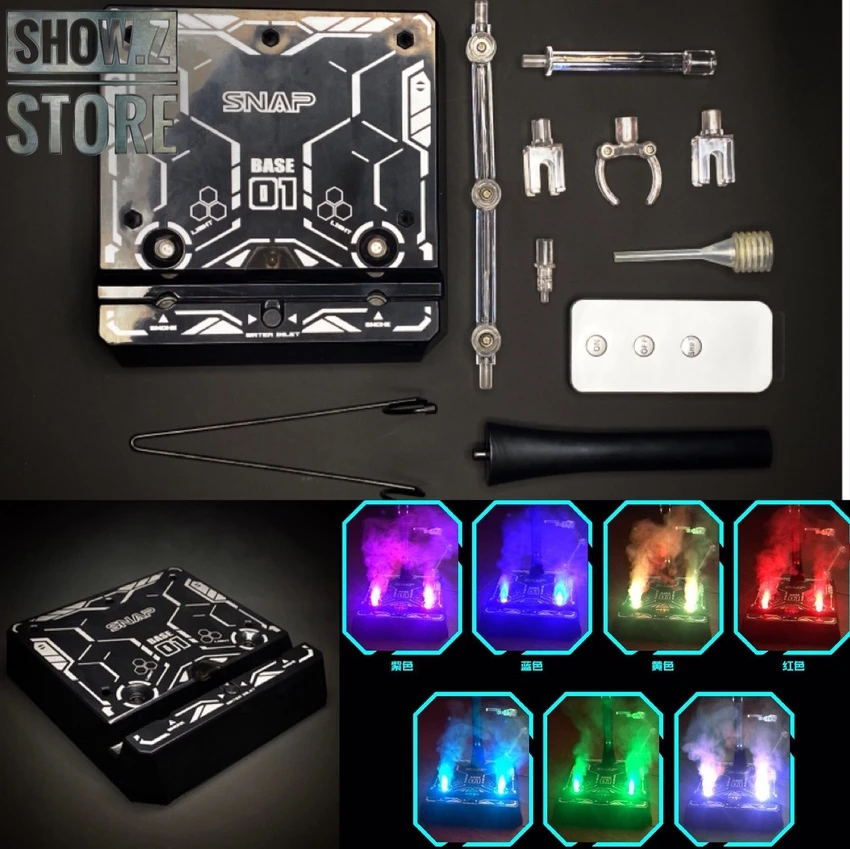 SNAP Remote Smoke Display Stand W/ LED Silver Version 3 SNAP Remote Smoke Display Stand W/ LED Silver Version