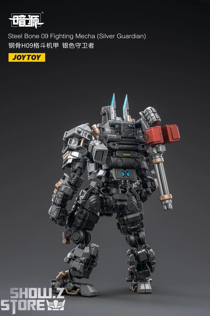 JoyToy Source 1/25 Steel Bone Fighting Mecha 09 Silver Guardian W/ Pilot 6 JoyToy Source 1/25 Steel Bone Fighting Mecha 09 Silver Guardian W/ Pilot - Image 4
