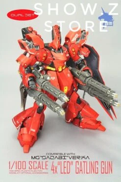 Zhile ZL MG 1/100 4X Sazabi MSN-04 Gatling Gun Add On Kit W/ LED 17 Zhile ZL MG 1/100 4X Sazabi MSN-04 Gatling Gun Add On Kit W/ LED -Toy Specialty Store 8185644d14