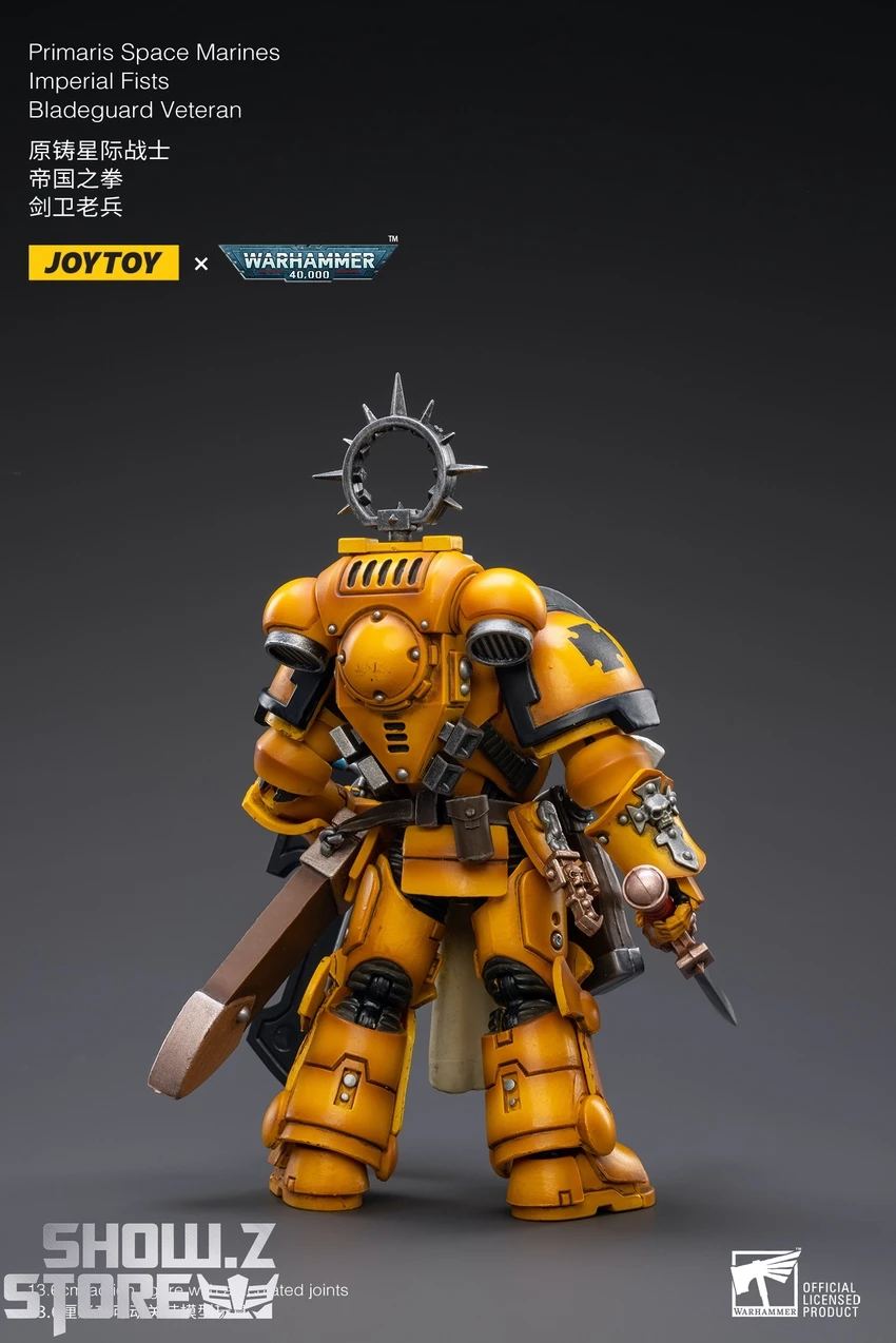 JoyToy Source 1/18 Warhammer 40K Imperial Fists Bladeguard Veteran 7 JoyToy Source 1/18 Warhammer 40K Imperial Fists Bladeguard Veteran - Image 5