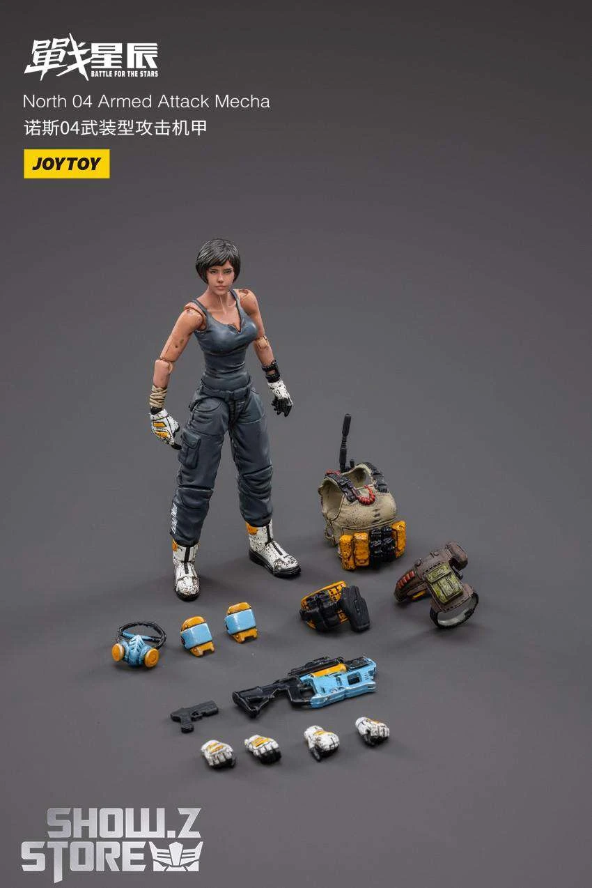 JoyToy Source 1/18 North 04 Armed Attack Mecha W/ Pilot 8 JoyToy Source 1/18 North 04 Armed Attack Mecha W/ Pilot - Image 6