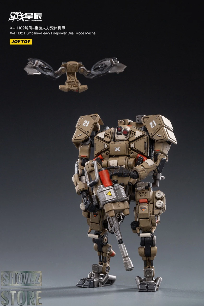 JoyToy Source 1/18 X-HH02 Hurricane Heavy Firepower Dual Mode Mecha Sand Version 12 JoyToy Source 1/18 X-HH02 Hurricane Heavy Firepower Dual Mode Mecha Sand Version - Image 10