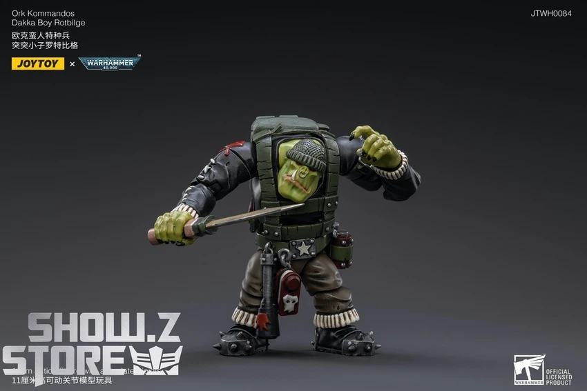 JoyToy Source 1/18 Warhammer 40K Ork Kommandos Dakka Boy Rotbilge 7 JoyToy Source 1/18 Warhammer 40K Ork Kommandos Dakka Boy Rotbilge - Image 5