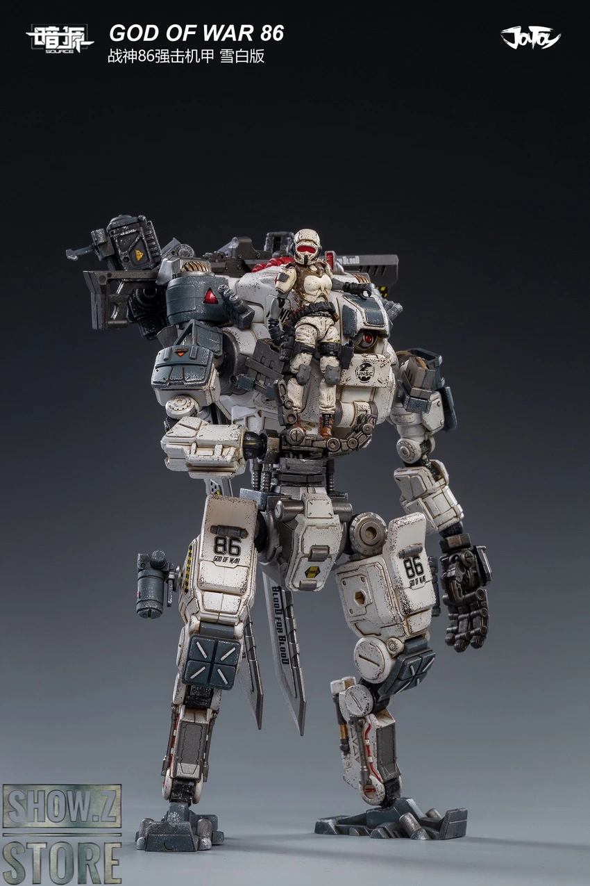 JoyToy Source 1/24 God Of War 86 Mecha W/ Pilot White Version 14 JoyToy Source 1/24 God Of War 86 Mecha W/ Pilot White Version - Image 12