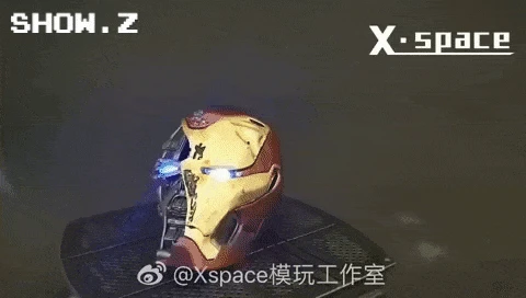X-Space Studio 1/6 Iron Man MK50 Battle Damaged Helmet /w LED 10 X-Space Studio 1/6 Iron Man MK50 Battle Damaged Helmet /w LED - Image 8