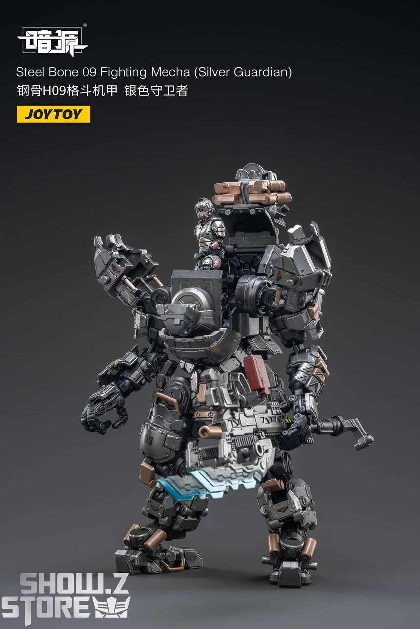 JoyToy Source 1/25 Steel Bone Fighting Mecha 09 Silver Guardian W/ Pilot 16 JoyToy Source 1/25 Steel Bone Fighting Mecha 09 Silver Guardian W/ Pilot - Image 14