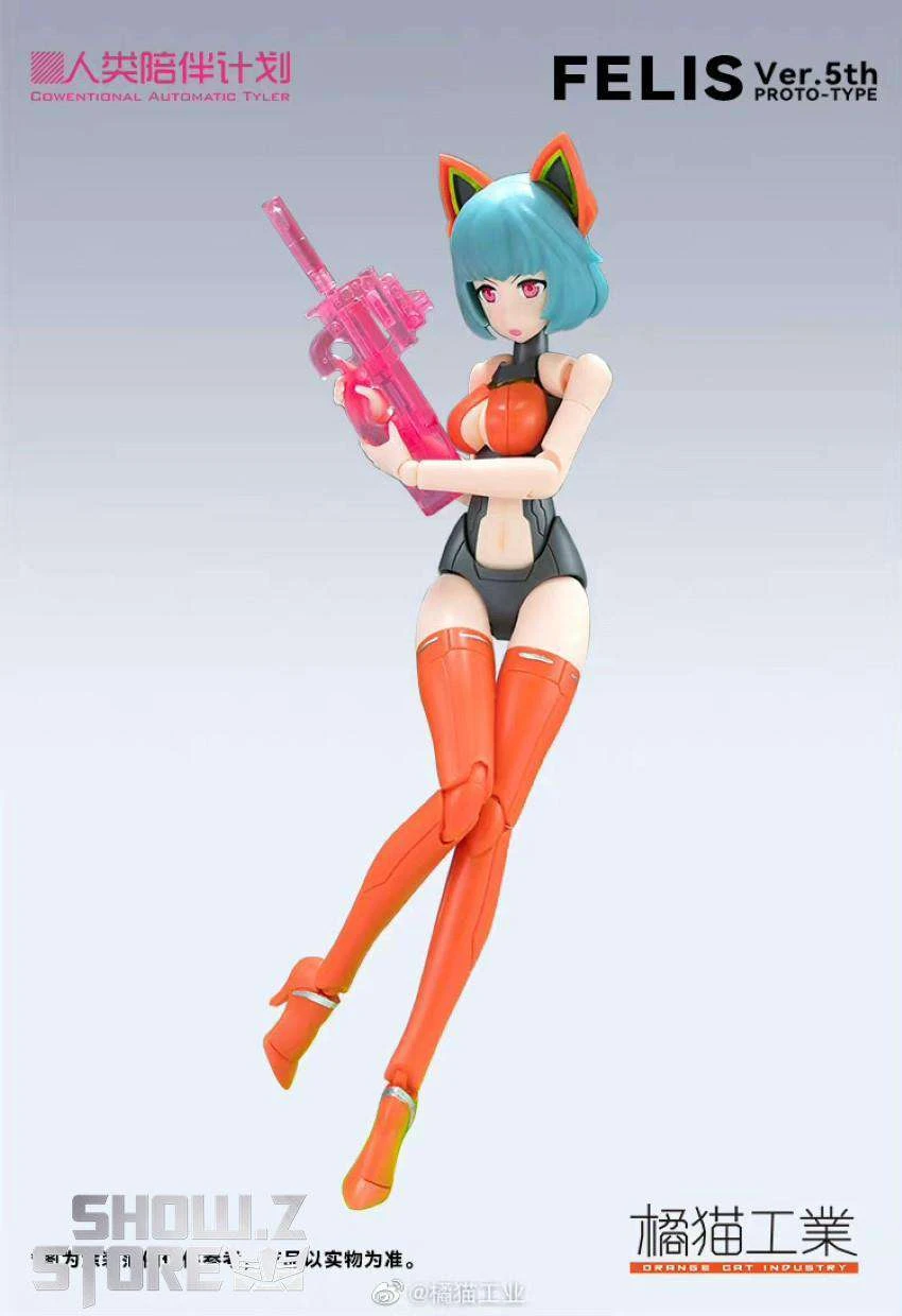 Orange Cat Industry 1/12 Cowentional Automatic Tyler Felis Model Kit 5th Anniversary Version 4 Orange Cat Industry 1/12 Cowentional Automatic Tyler Felis Model Kit 5th Anniversary Version - Image 2