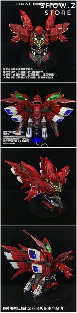 BSC Yihui YH Model 1/35 MSN-06S MNS06S SINANJU New Zeon Customized Gundam Bust Model Kit 23 BSC Yihui YH Model 1/35 MSN-06S MNS06S SINANJU New Zeon Customized Gundam Bust Model Kit -Toy Specialty Store cabe4338a7