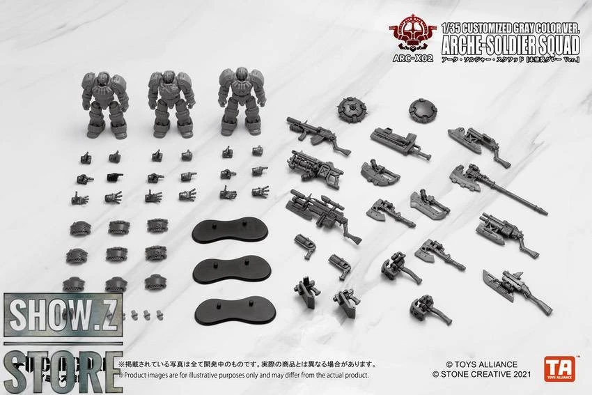 Toys Alliance ARC-X02 Arche-Soldier Squad Limited Gray Color Version 5 Toys Alliance ARC-X02 Arche-Soldier Squad Limited Gray Color Version - Image 3