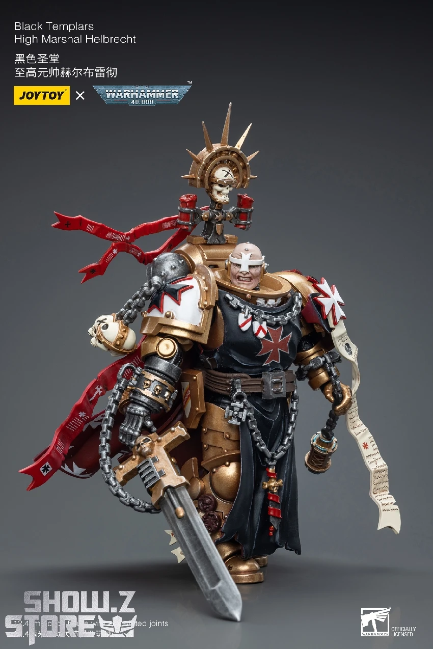 JoyToy Source 1/18 Warhammer 40K Black Templars High Marshal Helbrecht 9 JoyToy Source 1/18 Warhammer 40K Black Templars High Marshal Helbrecht - Image 7