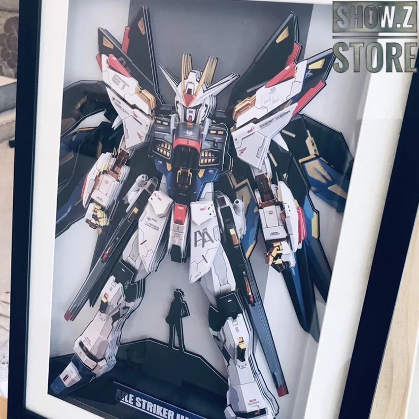 ChenFu Studio GAT-X105+AQM/E-X01 Aile Strike Gundam 3D Wall Art Decoration Picture 4 ChenFu Studio GAT-X105+AQM/E-X01 Aile Strike Gundam 3D Wall Art Decoration Picture - Image 3