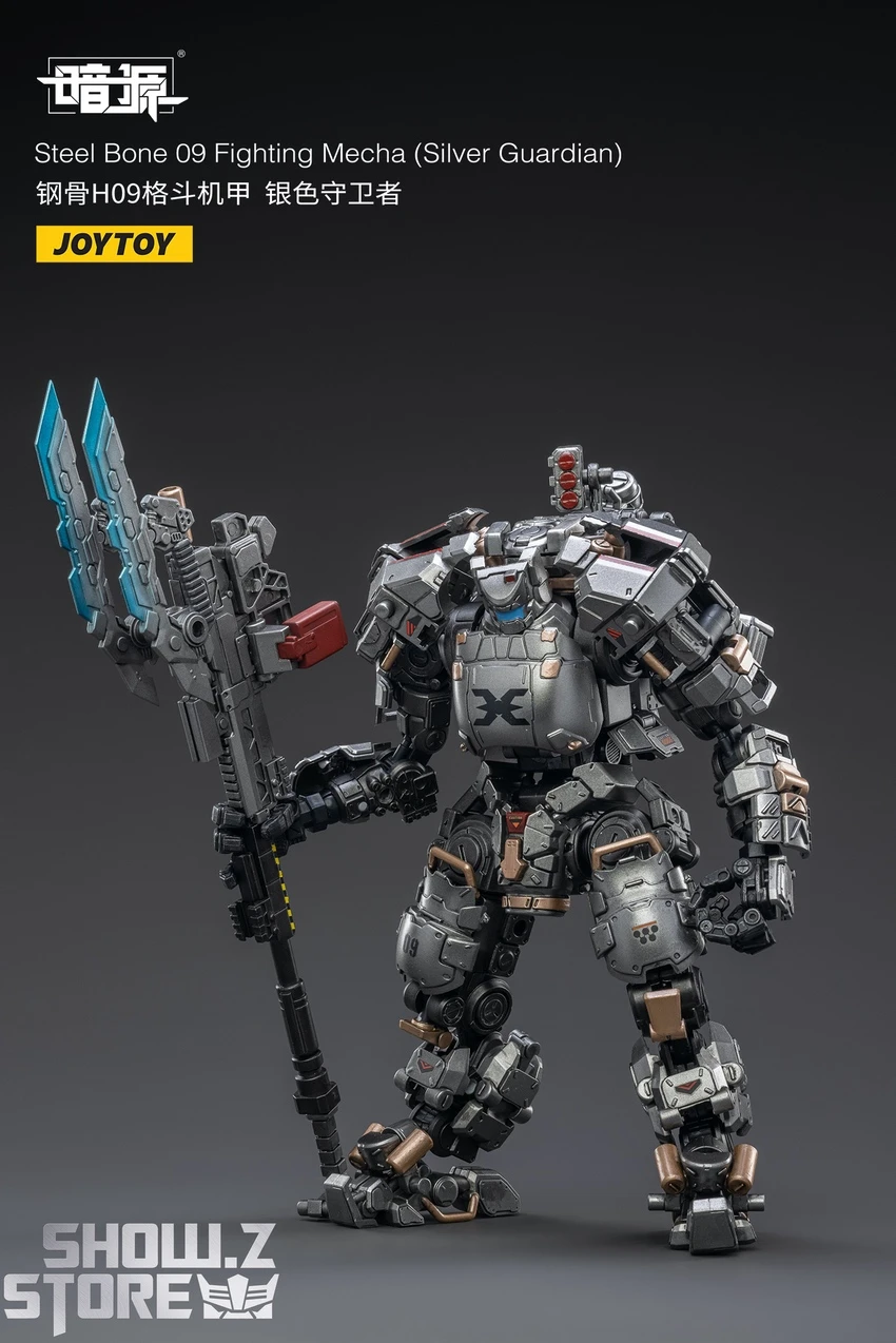 JoyToy Source 1/25 Steel Bone Fighting Mecha 09 Silver Guardian W/ Pilot 13 JoyToy Source 1/25 Steel Bone Fighting Mecha 09 Silver Guardian W/ Pilot - Image 11