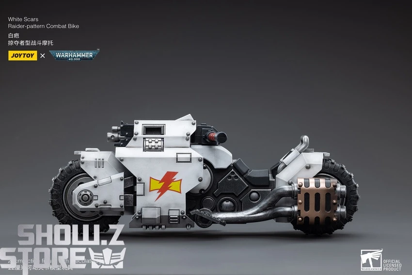 JoyToy Source 1/18 Warhammer 40K White Scars Raider-pattern Combat Bike 4 JoyToy Source 1/18 Warhammer 40K White Scars Raider-pattern Combat Bike - Image 2