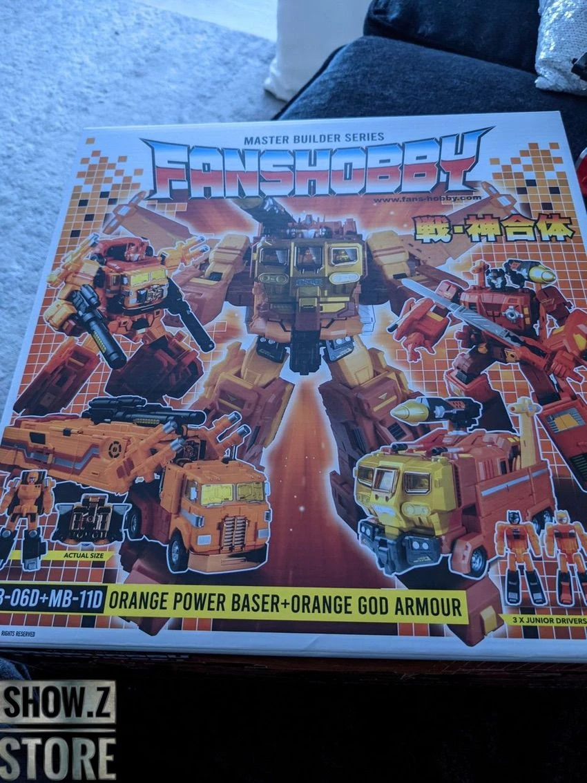 FansHobby MB-06D Power Baser Optimus Prime & MB-11D God Armor God Bomber Orange Version Set Of 2 4 FansHobby MB-06D Power Baser Optimus Prime & MB-11D God Armor God Bomber Orange Version Set Of 2 - Image 2