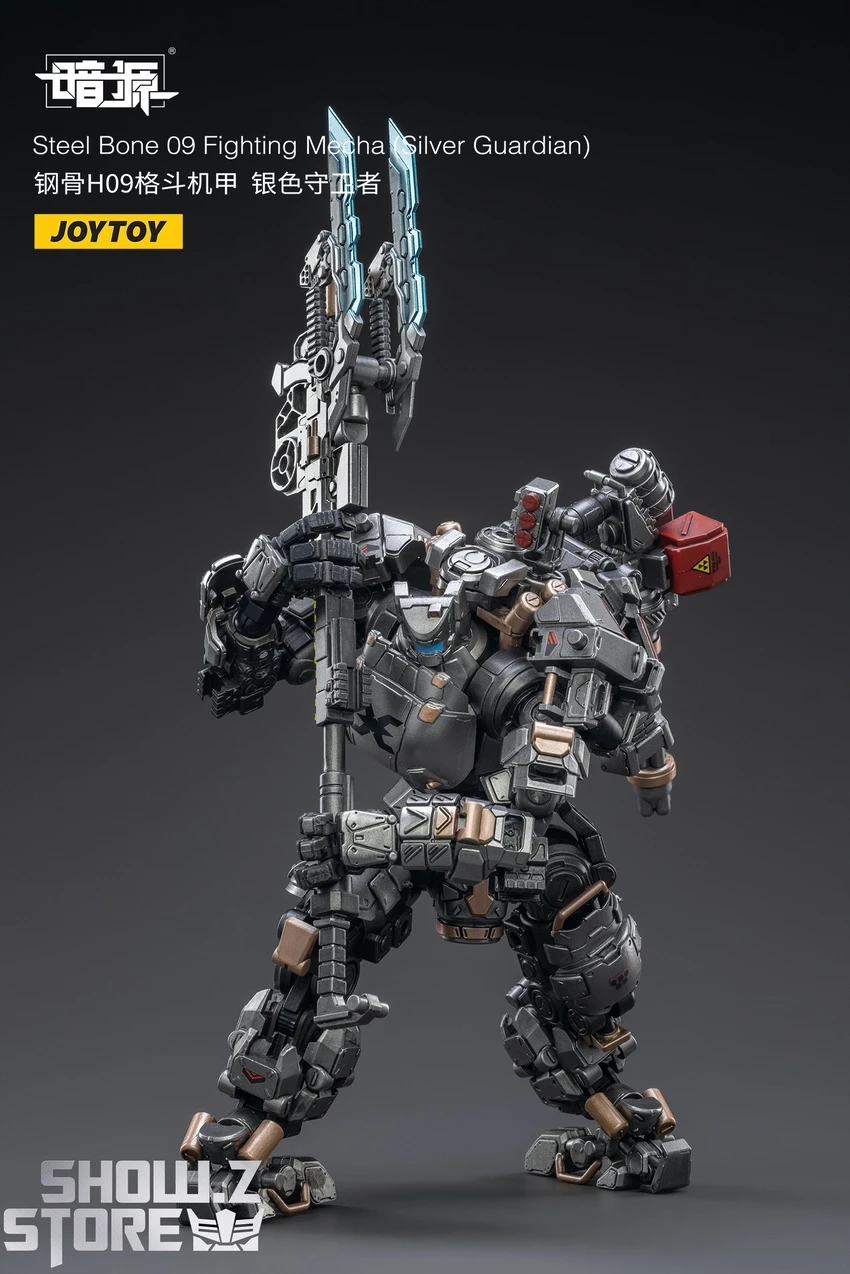 JoyToy Source 1/25 Steel Bone Fighting Mecha 09 Silver Guardian W/ Pilot 11 JoyToy Source 1/25 Steel Bone Fighting Mecha 09 Silver Guardian W/ Pilot - Image 9