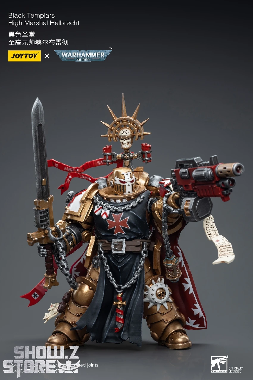 JoyToy Source 1/18 Warhammer 40K Black Templars High Marshal Helbrecht 10 JoyToy Source 1/18 Warhammer 40K Black Templars High Marshal Helbrecht - Image 8