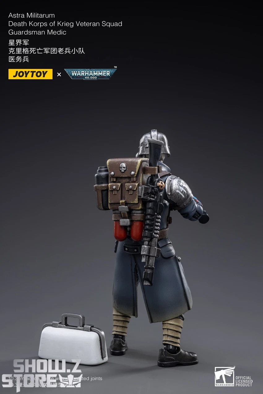 JoyToy Source 1/18 Warhammer 40K Death Korps Of Krieg Veteran Squad Guardsman Medic 6 JoyToy Source 1/18 Warhammer 40K Death Korps Of Krieg Veteran Squad Guardsman Medic - Image 4