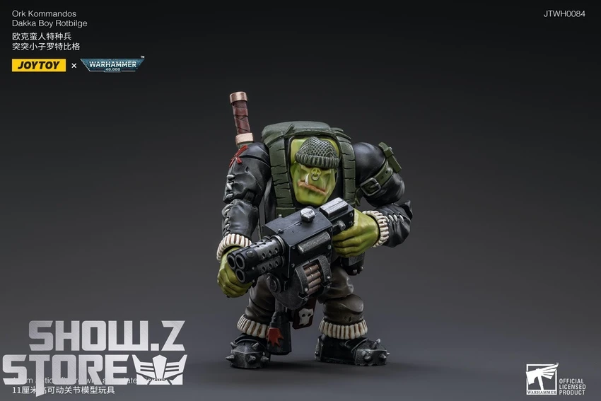 JoyToy Source 1/18 Warhammer 40K Ork Kommandos Dakka Boy Rotbilge 8 JoyToy Source 1/18 Warhammer 40K Ork Kommandos Dakka Boy Rotbilge - Image 6